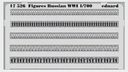 Eduard 17526 1/700 Ship- WWI Russian Figures (Painted)