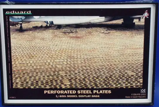 Eduard 8801 1/48 Assembled Runway Perforated Steel Plate Display Base (Plastic)