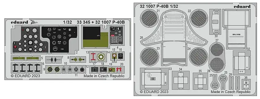 P-40B for GWH (Painted) 1/32 Eduard