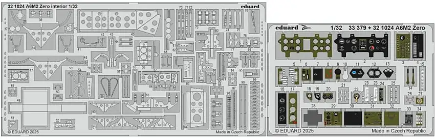 A6M2 Zero Interior for TAM (Painted) 1/32 Eduard