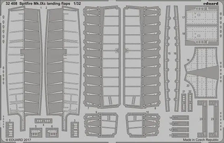 Spitfire Mk IXc Landing Flaps for RVL 1/32 Eduard