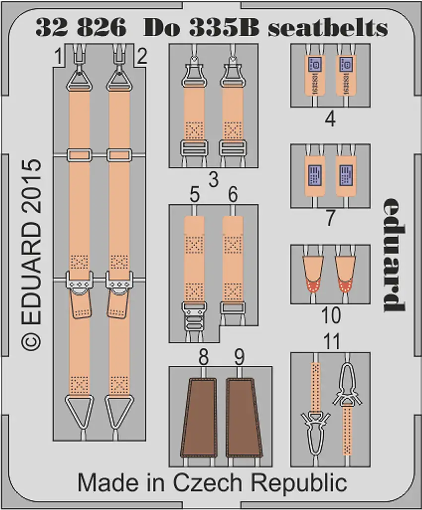 Do335B Seatbelts for MGK (Painted) 1/32 Eduard