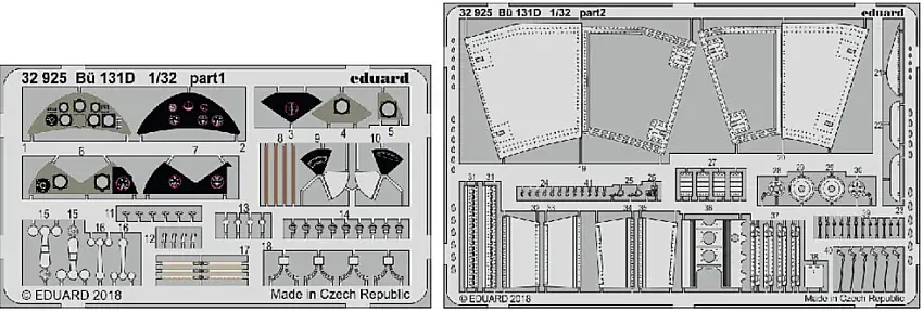 Bu 131D for ICM (Painted) 1/32 Eduard