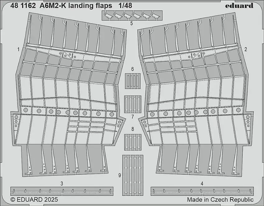 A6M2-K Landing Flaps for EDU 1/48 Eduard