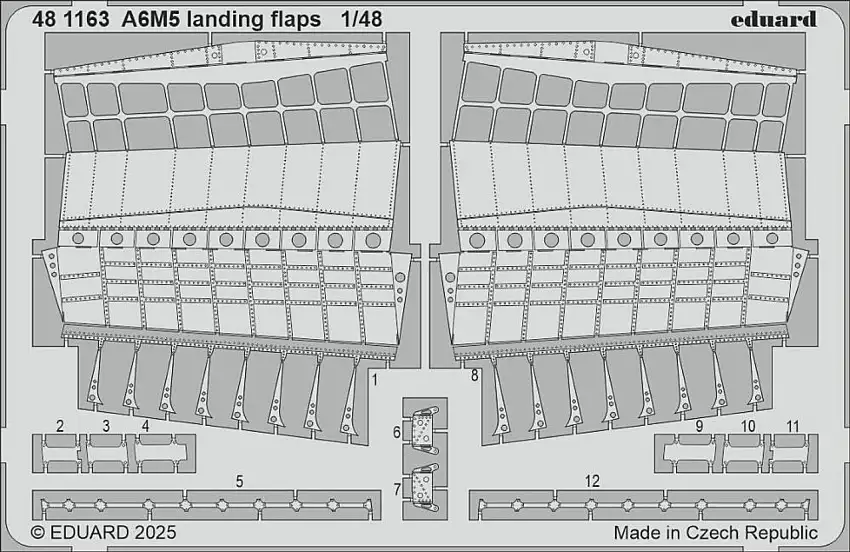 A6M5 Landing Flaps for EDU 1/48 Eduard