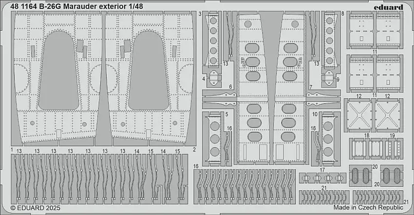 B-26G Marauder Exterior for ICM 1/48 Eduard