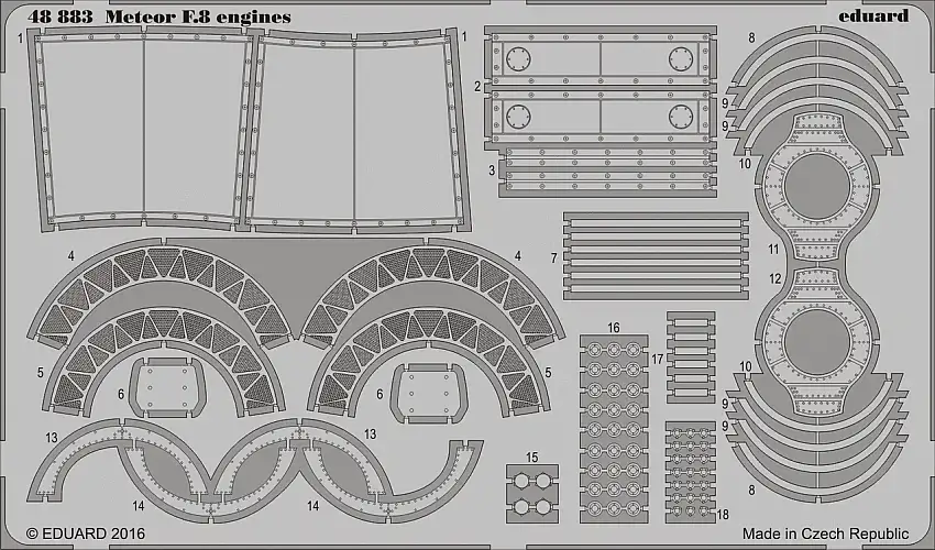 Meteor F8 Engines for ARX 1/48 Eduard