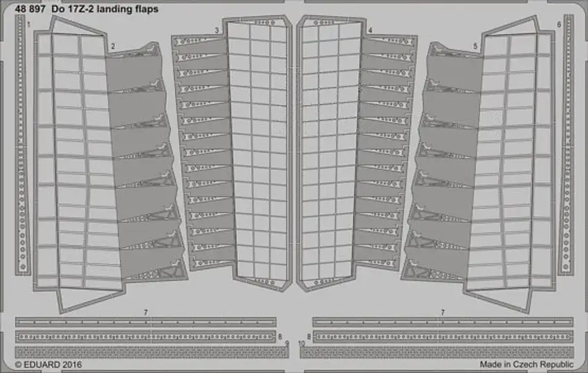 Do 17Z-2 Landing Flaps for ICM 1/48 Eduard