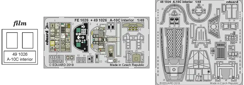 A-10C Interior for ITA (Painted) 1/48 Eduard