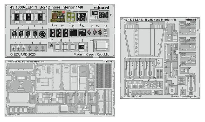 B-24D Nose Interior for RVL (Painted) 1/48 Eduard