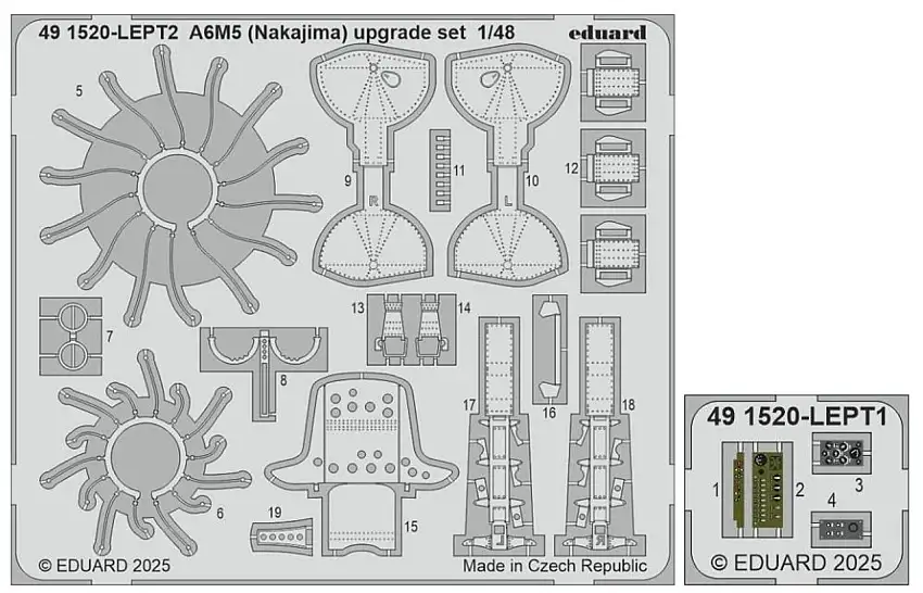 A6M5 (Nakajima) Upgrade Set for EDU (Painted) 1/48 Eduard
