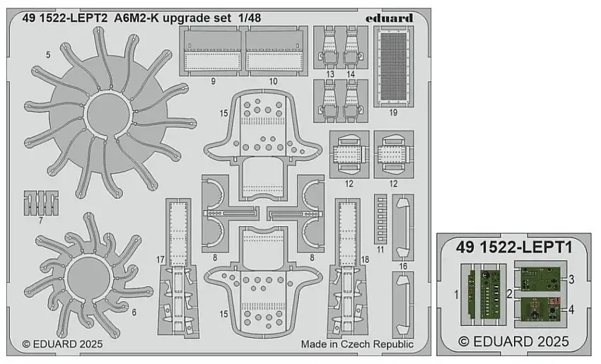 A6M2-K Upgrade Set for EDU (Painted) 1/48 Eduard