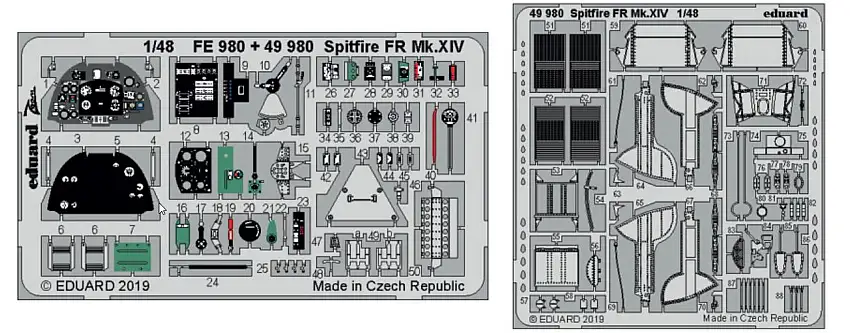 Spitfire FR Mk XIV for ARX (Painted) 1/48 Eduard