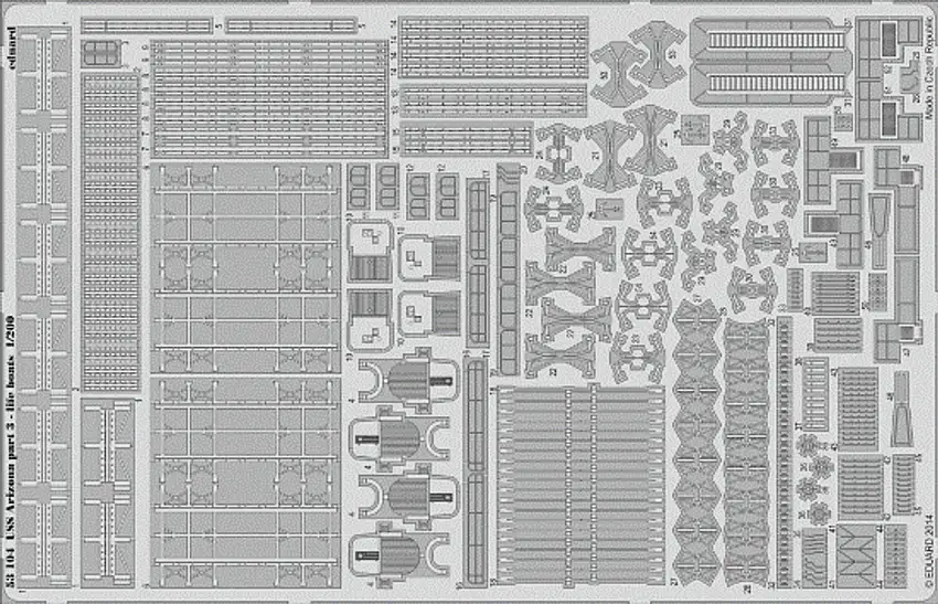 USS Arizona Life Boats Pt.3 for TSM 1/200 Eduard