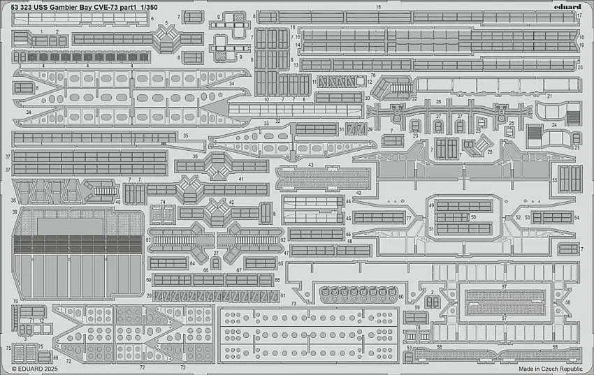 USS Gambier Bay CVE-73 Part 1 for HSG 1/350 Eduard