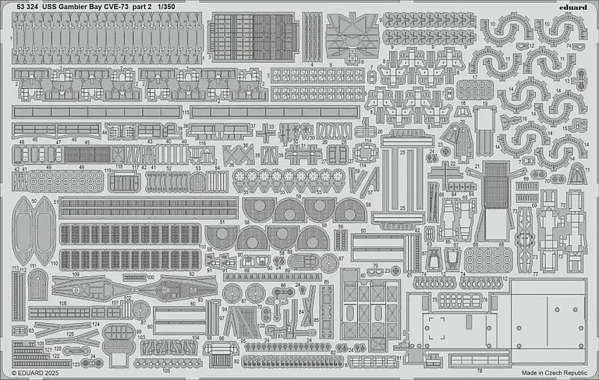 USS Gambier Bay CVE-73 Part 2 for HSG 1/350 Eduard