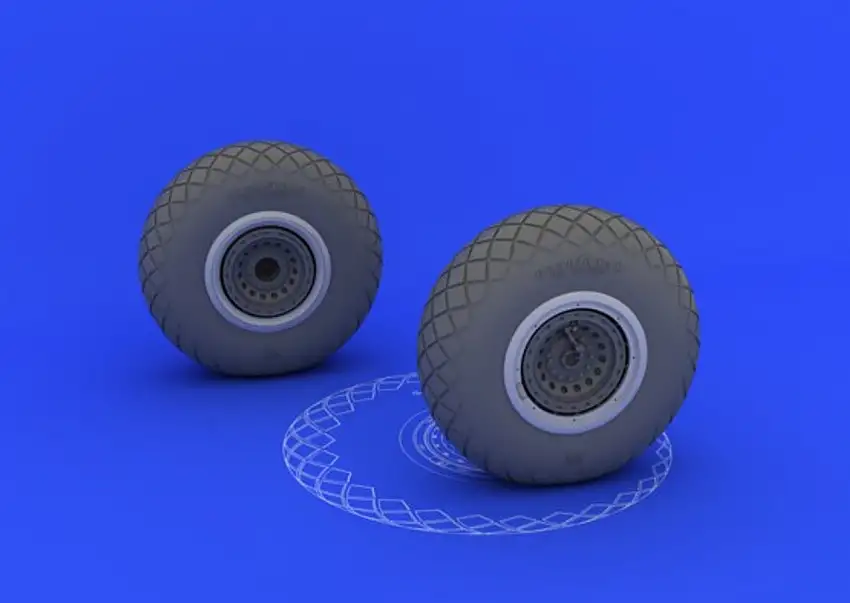 B-17 Wheels for HKM (Resin) 1/32 Eduard