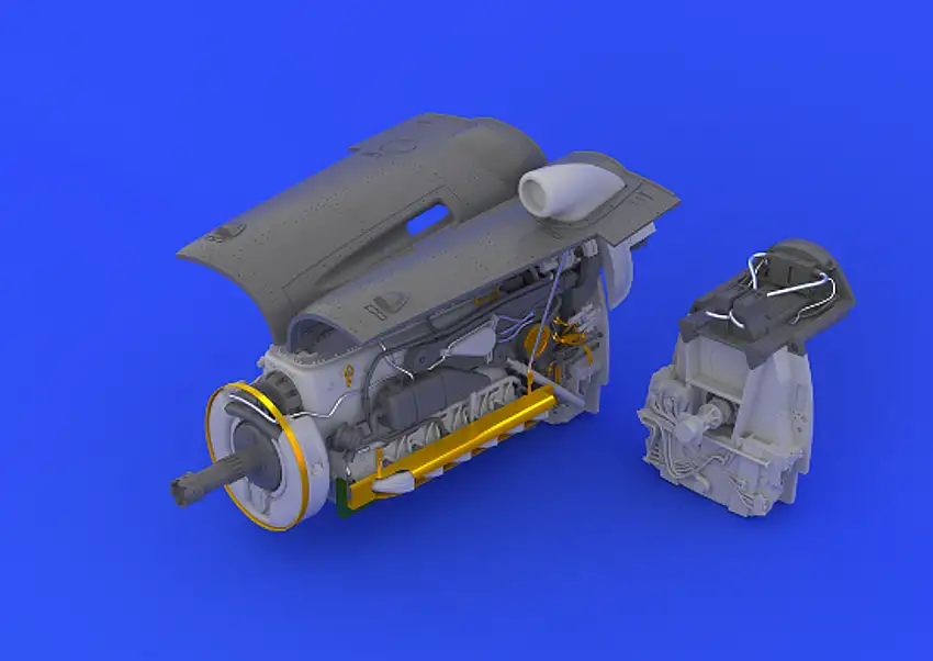 Bf109G-6 Engine for RVL (Photo-Etch & Resin) 1/32 Eduard
