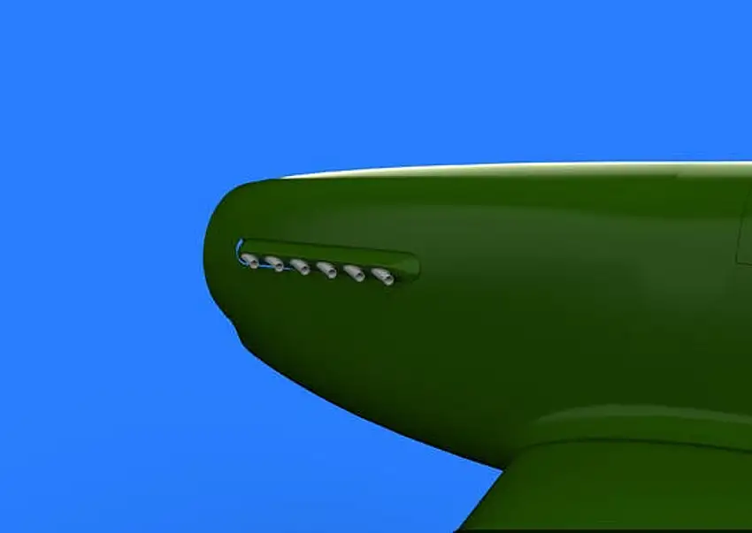 P-51D Exhaust Stacks for RVL (Resin) 1/32 Eduard