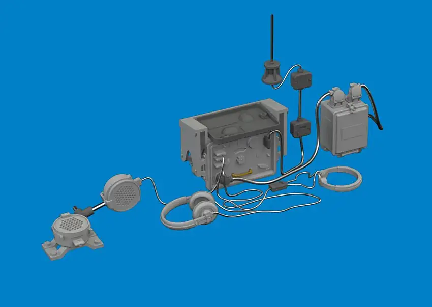 SdKfz 250 Radio Equipment for TAO (Photo-Etch & Resin) 1/35 Eduard