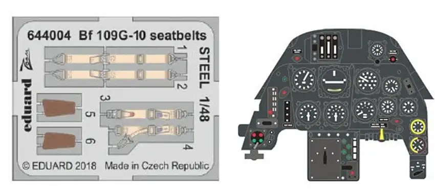 Bf 109G-10 LooK for EDU (Photo-Etch & Resin) 1/48 Eduard