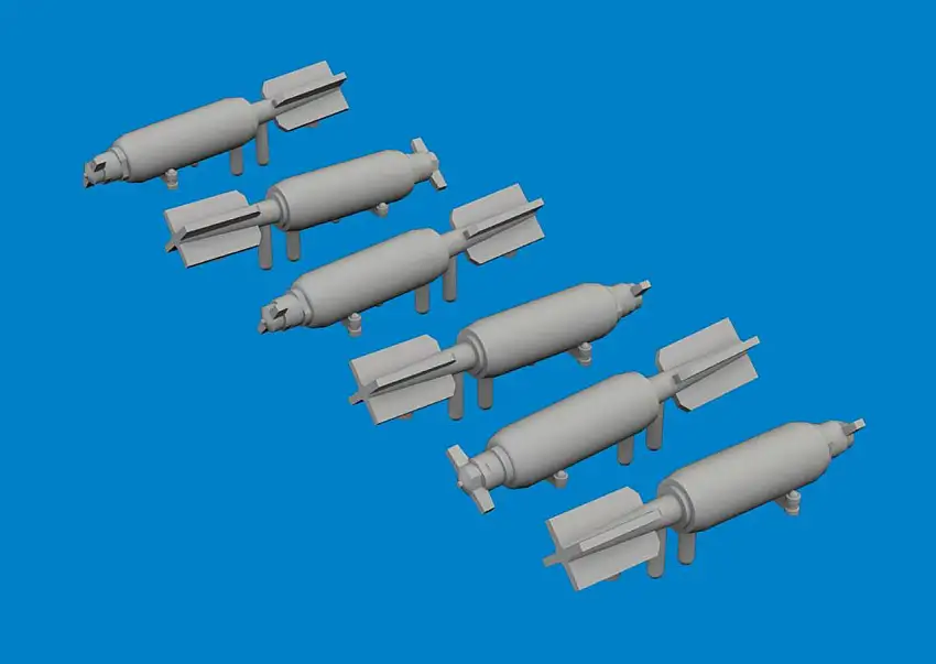 P-40 30lb Frag Bombs for EDU (Resin) 1/48 Eduard