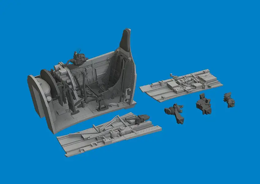 P-40E Cockpit for EDU (Photo-Etch & Resin) 1/48 Eduard