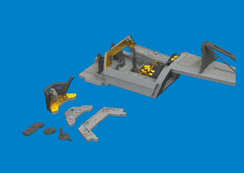 Fw 190A-6 Cockpit for EDU (Photo-Etch & Resin) 1/48 Eduard