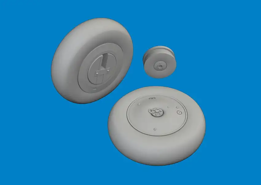 Lysander Wheels for ARX (Mask & Resin) 1/48 Eduard