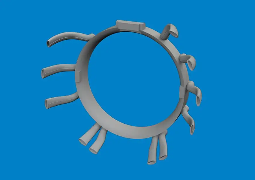 A6M5 Exhausts for EDU (Resin) 1/48 Eduard