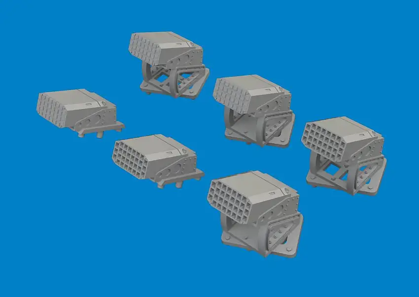 UH-60 Flare Dispensers for ICM (Resin) 1/48 Eduard