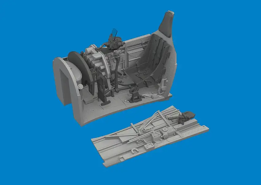 P-40E Cockpit w/Late Seat for EDU (Resin) 1/48 Eduard