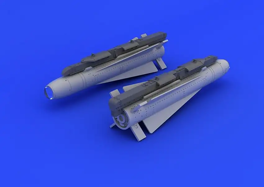 AGM-65 Maverick Air-to-Ground Tactical Missiles (2) (Decals & Resin) 1/48 Eduard