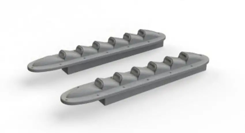 Typhoon Mk I Exhaust Stacks w/Fairing for EDU & HSG (Resin) 1/48 Eduard