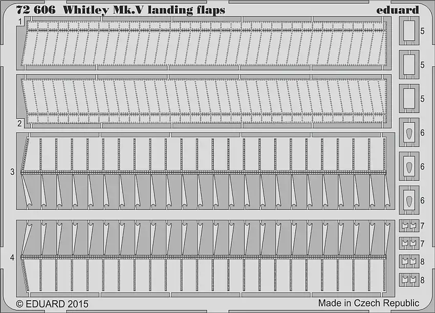 Whitley Mk V Landing Flaps for ATX 1/72 Eduard