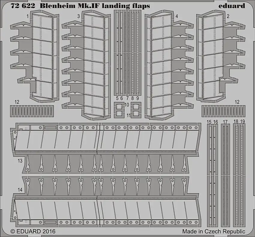 Blenheim Mk IF Landing Flaps for ARX 1/72 Eduard