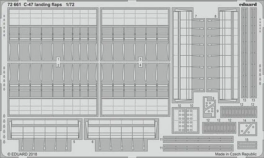C-47 Landing Flaps for HBO 1/72 Eduard