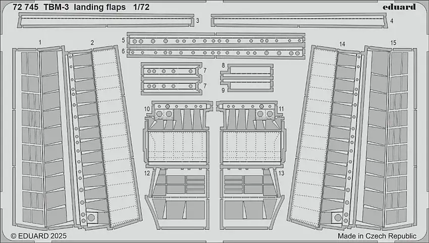 TBM-3 Landing Flaps for HBO 1/72 Eduard