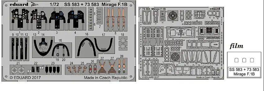 Mirage F1B for SHY (Painted) 1/72 Eduard