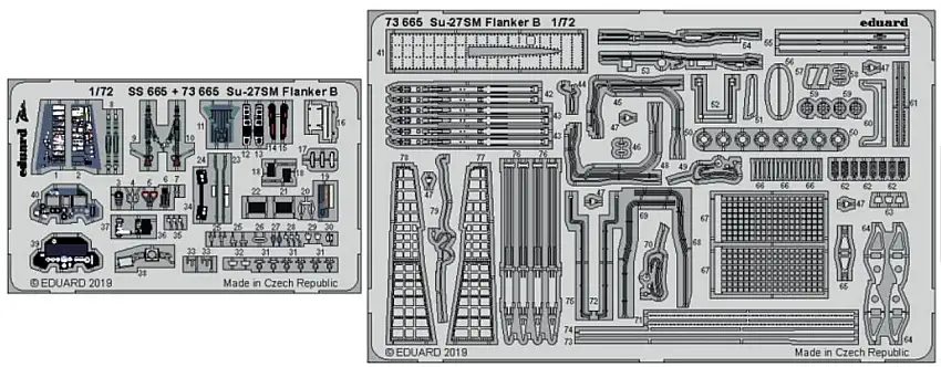 Su-27SM Flanker B for ZVE (Painted) 1/72 Eduard