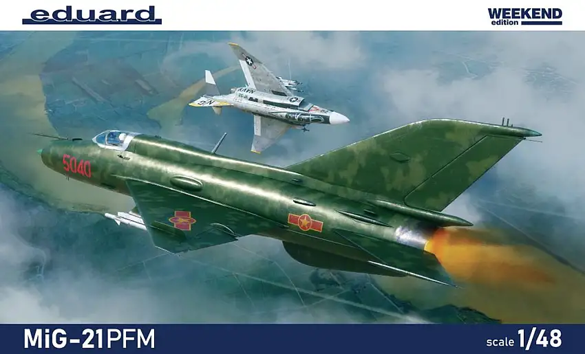 MiG-21PFM Soviet Fighter (Wkd Edition Plastic Kit) 1/48 Eduard