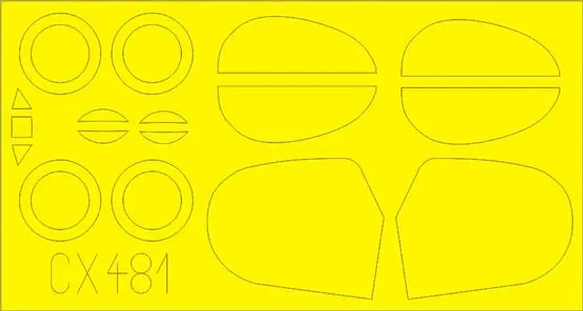B-534 Early Series for EDU 1/72 Eduard Masks