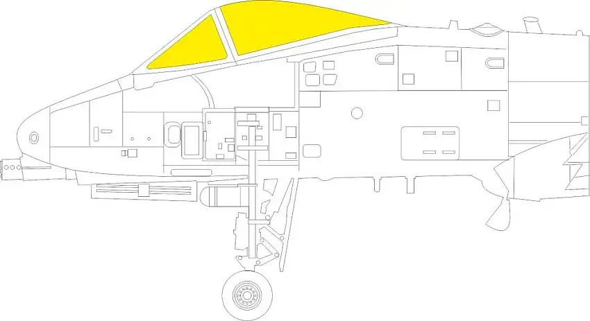 A-10C for GWH 1/72 Eduard Masks