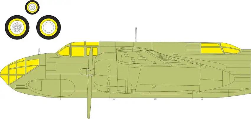DB-7 Boston III for HKM 1/48 Eduard Masks