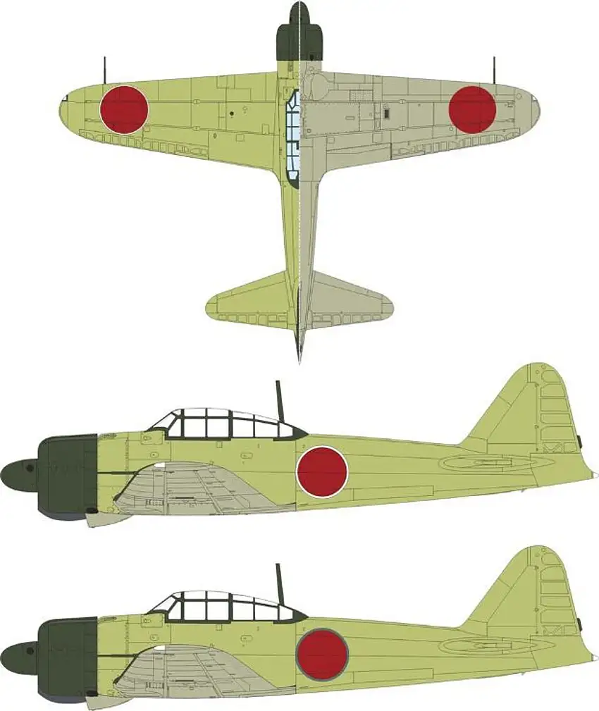 A6M5 Zero National Marking for TAM 1/32 Eduard Masks