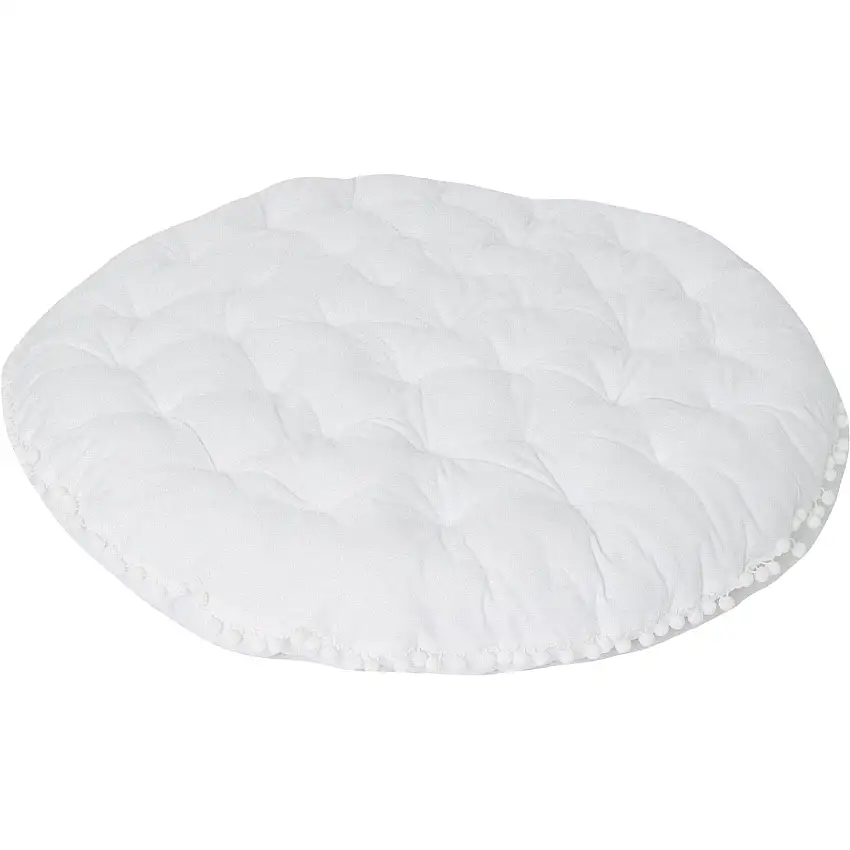 The White Circle Pom-Pom Play Mattress
