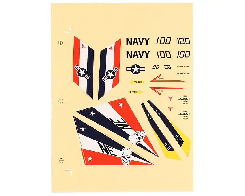 E-flite F-14 Tomcat 40mm Decal Set