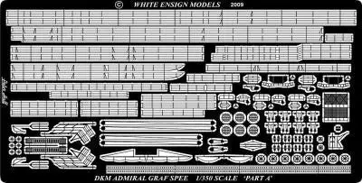 White Ensign Models 35126 1/350 Admiral Graf Spee Pocket Detail Set for ACY & TSM (D)