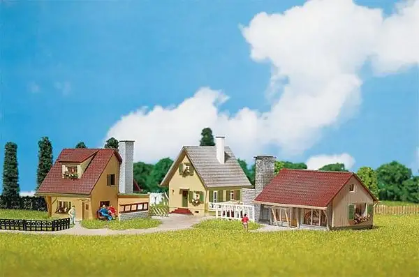 Faller 232221 3 Suburban homes