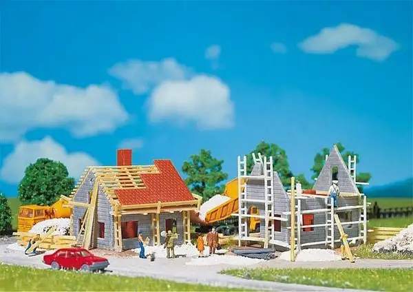 Faller 232223 2 Houses under construction